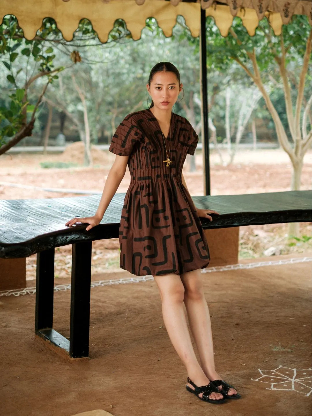 meknes kimono dress-tribal printed, image 6