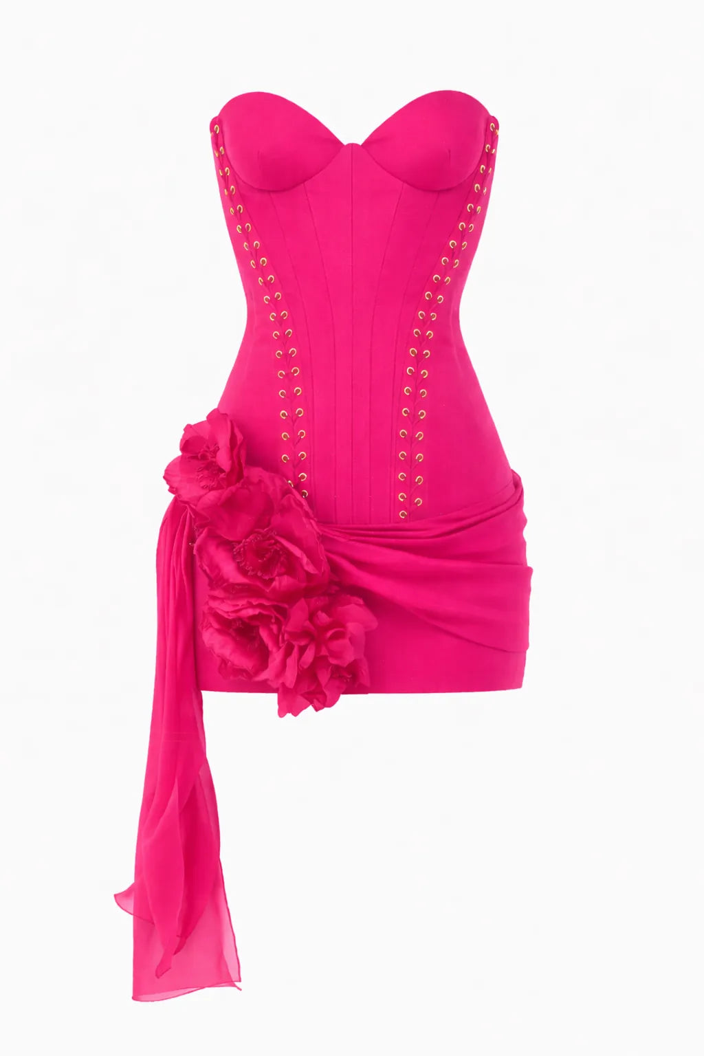 midnight corset bloom dress, image 4