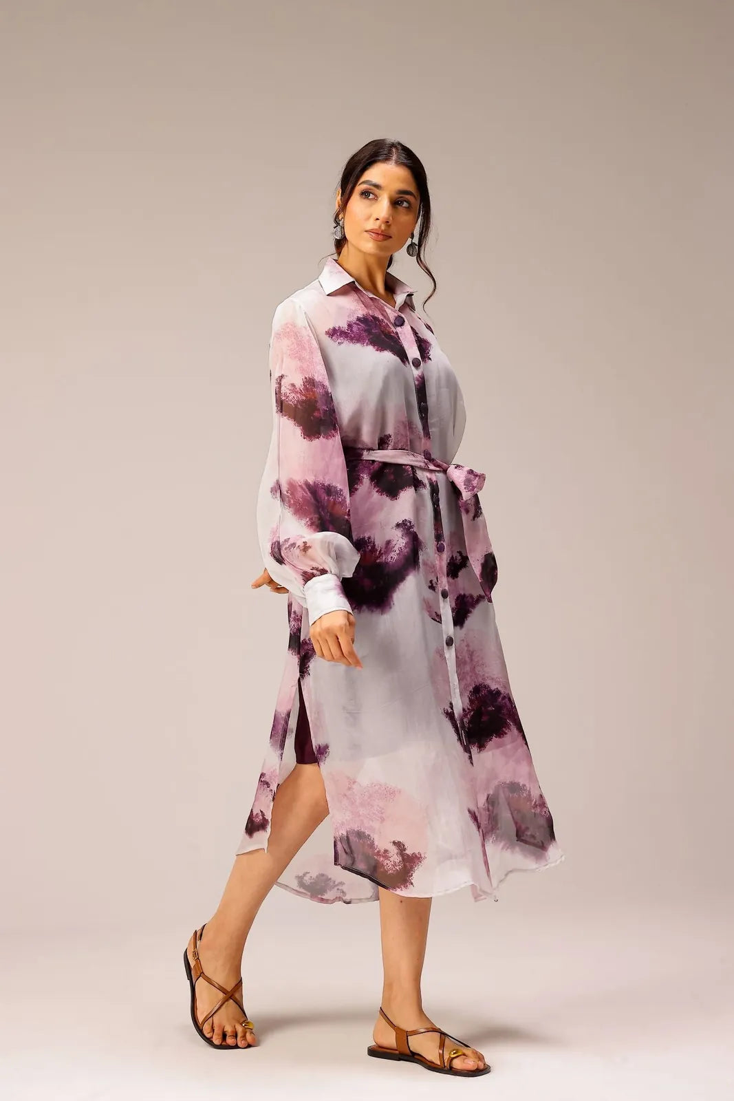 mila organza shirt dress, image 2