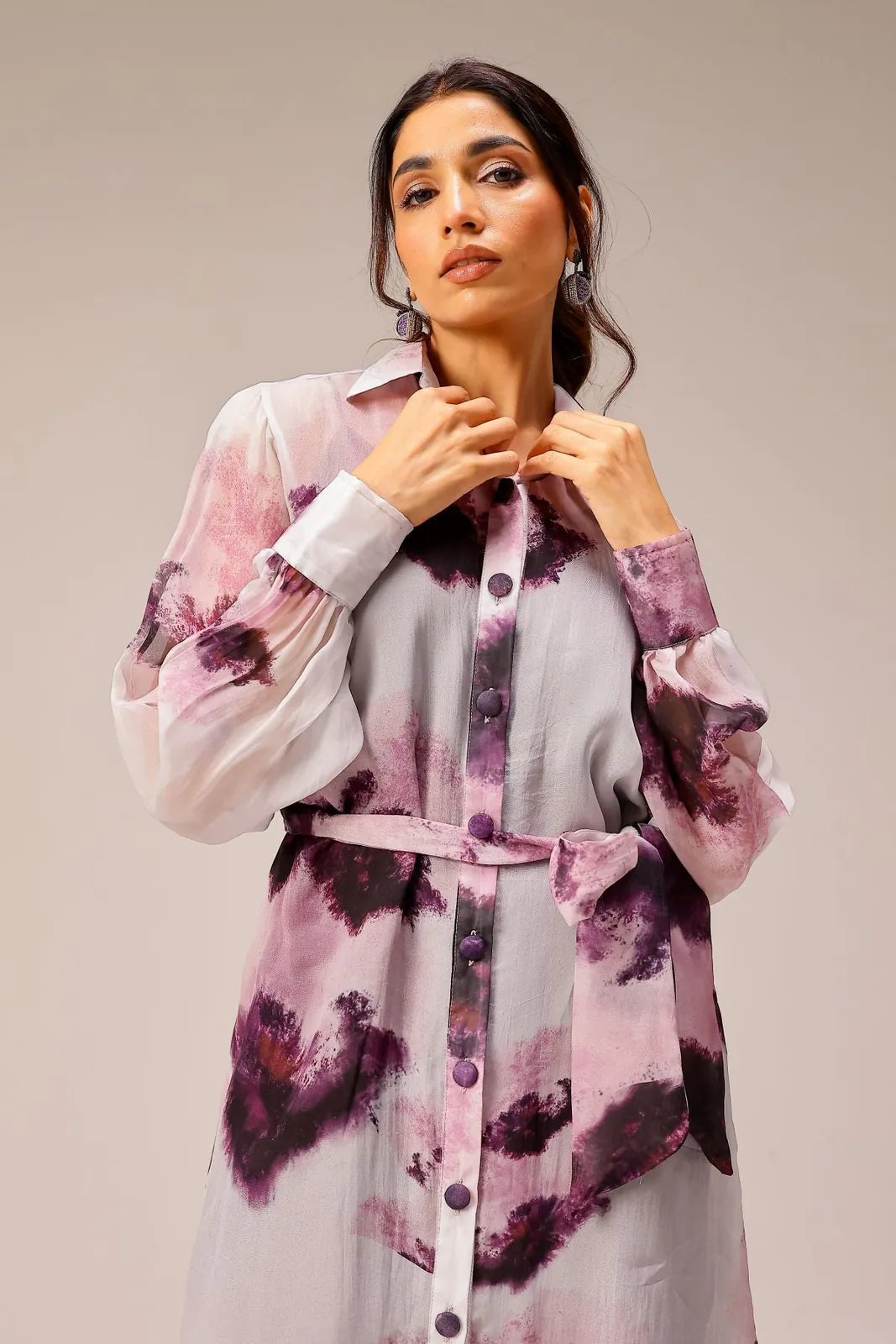 mila organza shirt dress, image 4