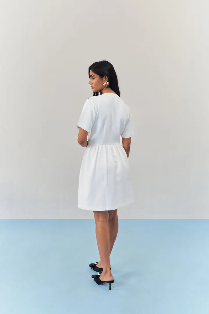 moonlit embroidered dress with sleeves, image 4