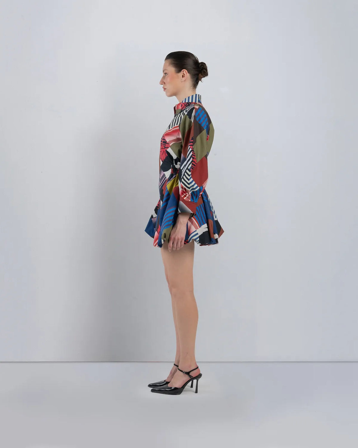 mosaic bubble hem dress, image 5