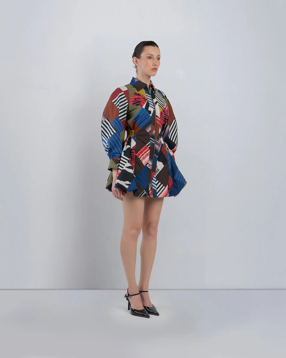 mosaic bubble hem dress, image 7