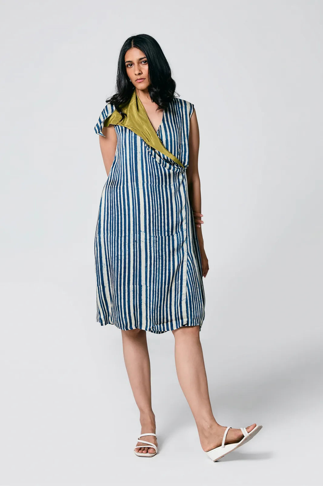 neck flap dress, image 1