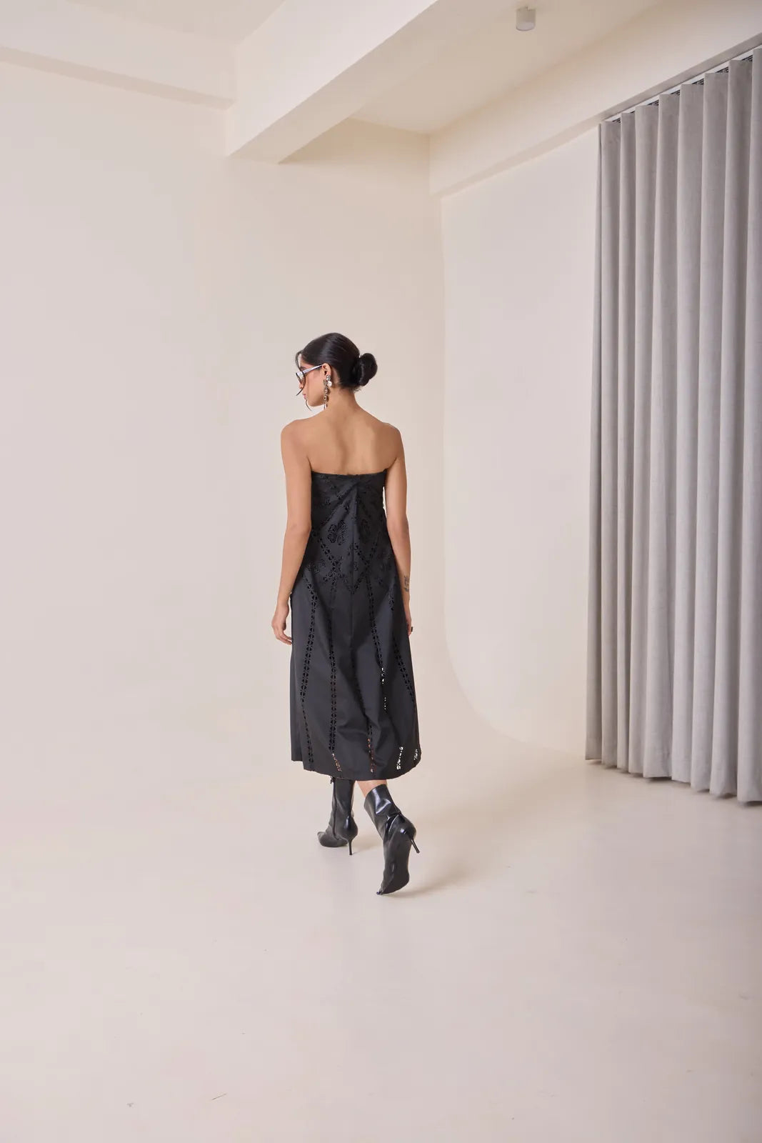 noir art-cut tube dress, image 6