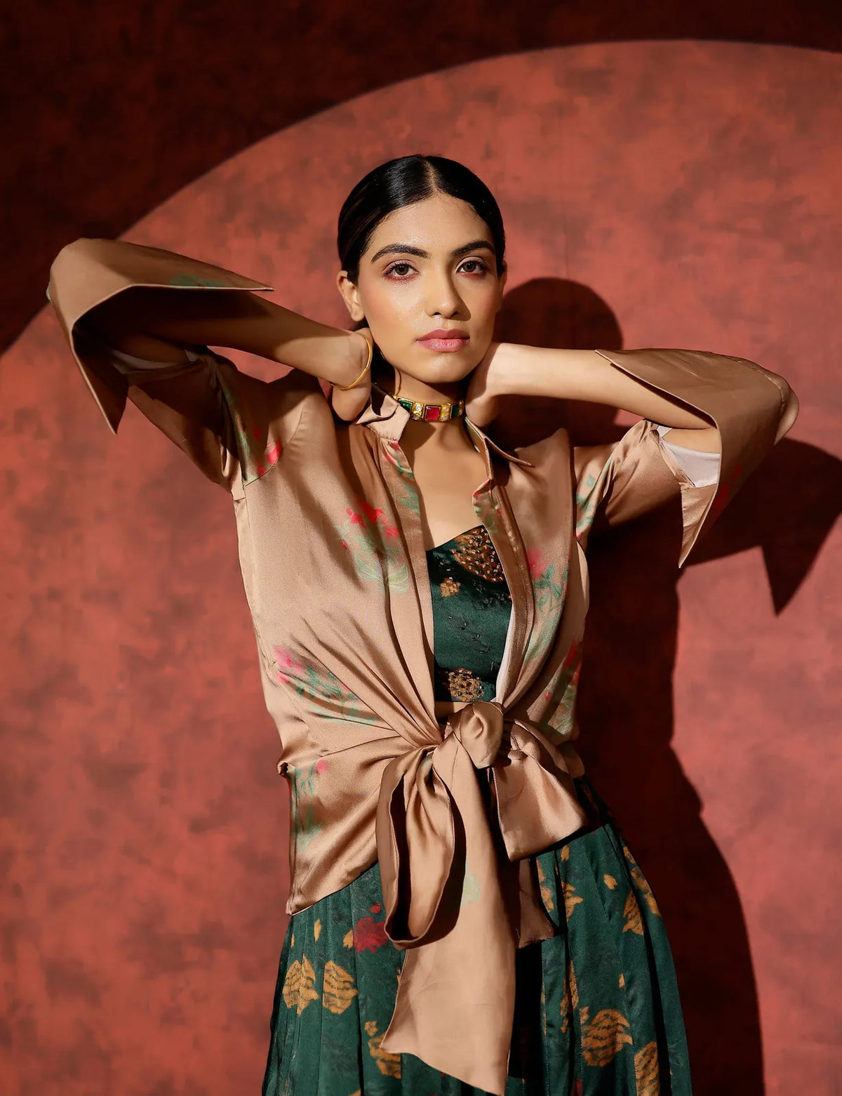 panna skirt set paired with sona shirt, image 7