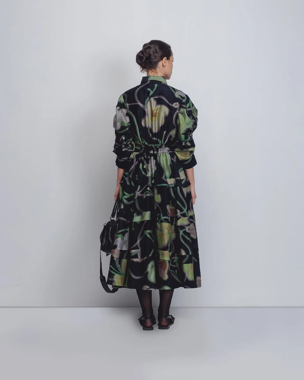 paron print pleated dress, image 5