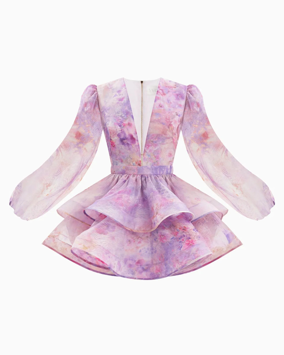 peachwood whisper marie v-neck dress, image 2