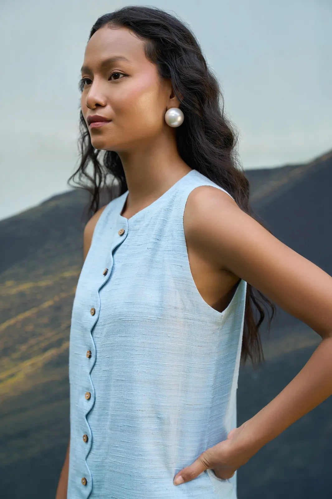 petal sleeveless dress, image 5