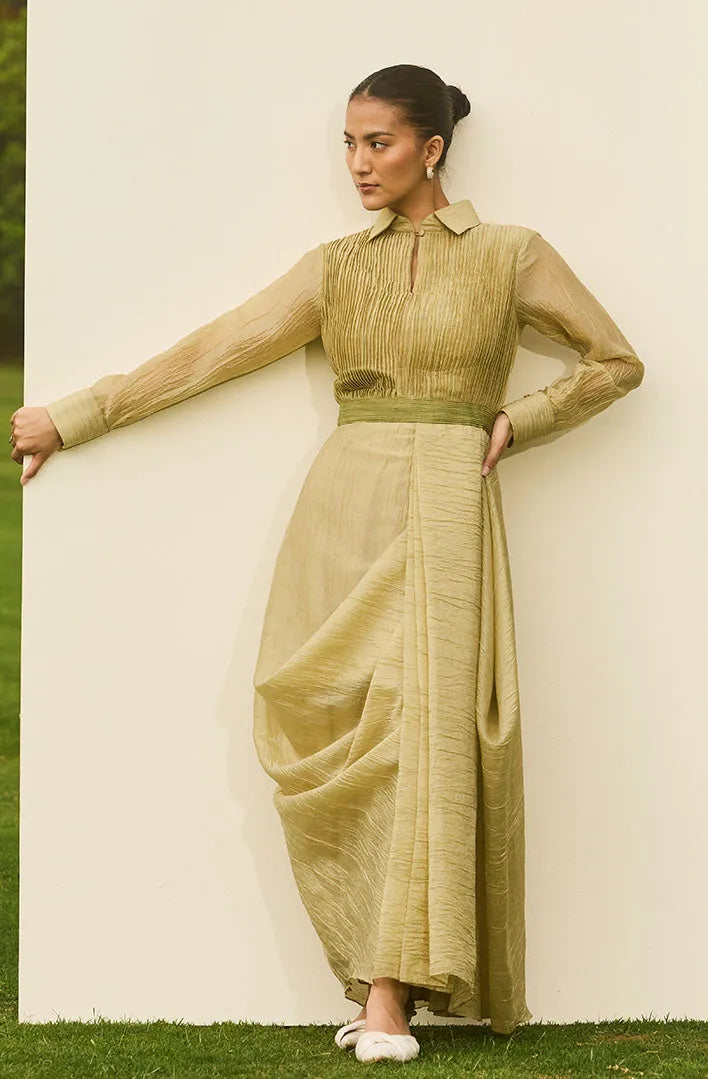 pleated meadow dress, image 2