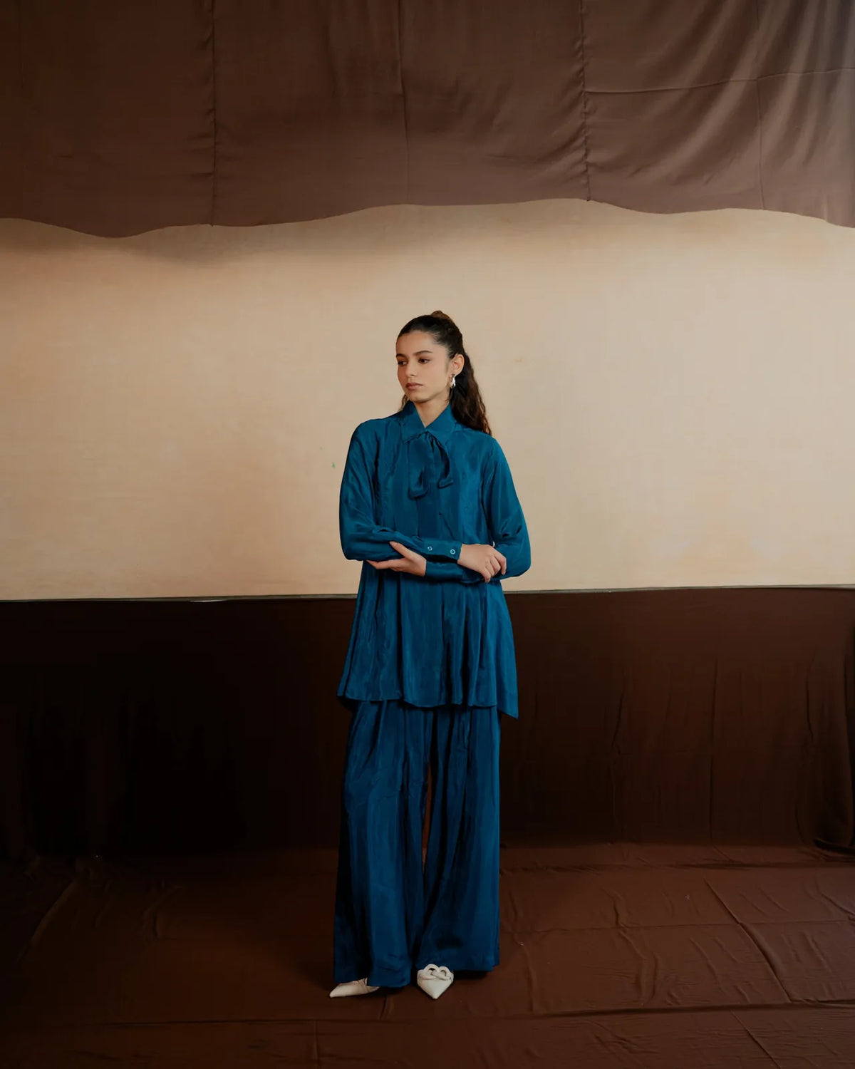 pleated shirt co-ord, image 2