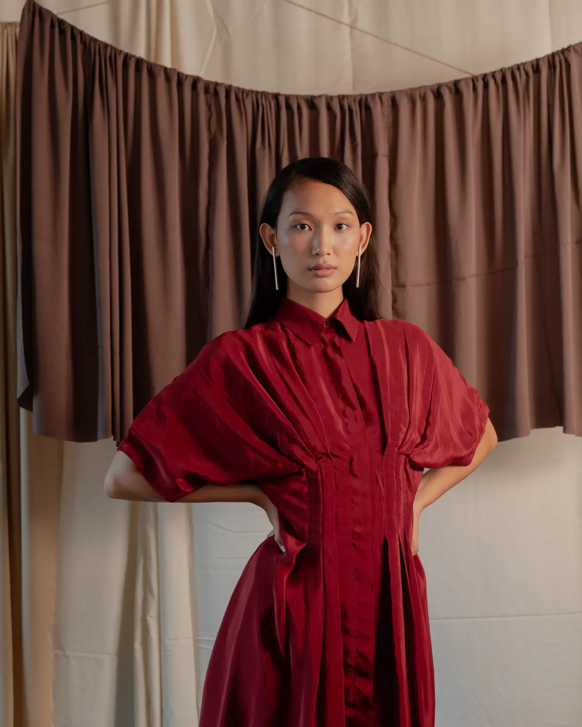 pleated shirt dress, image 19