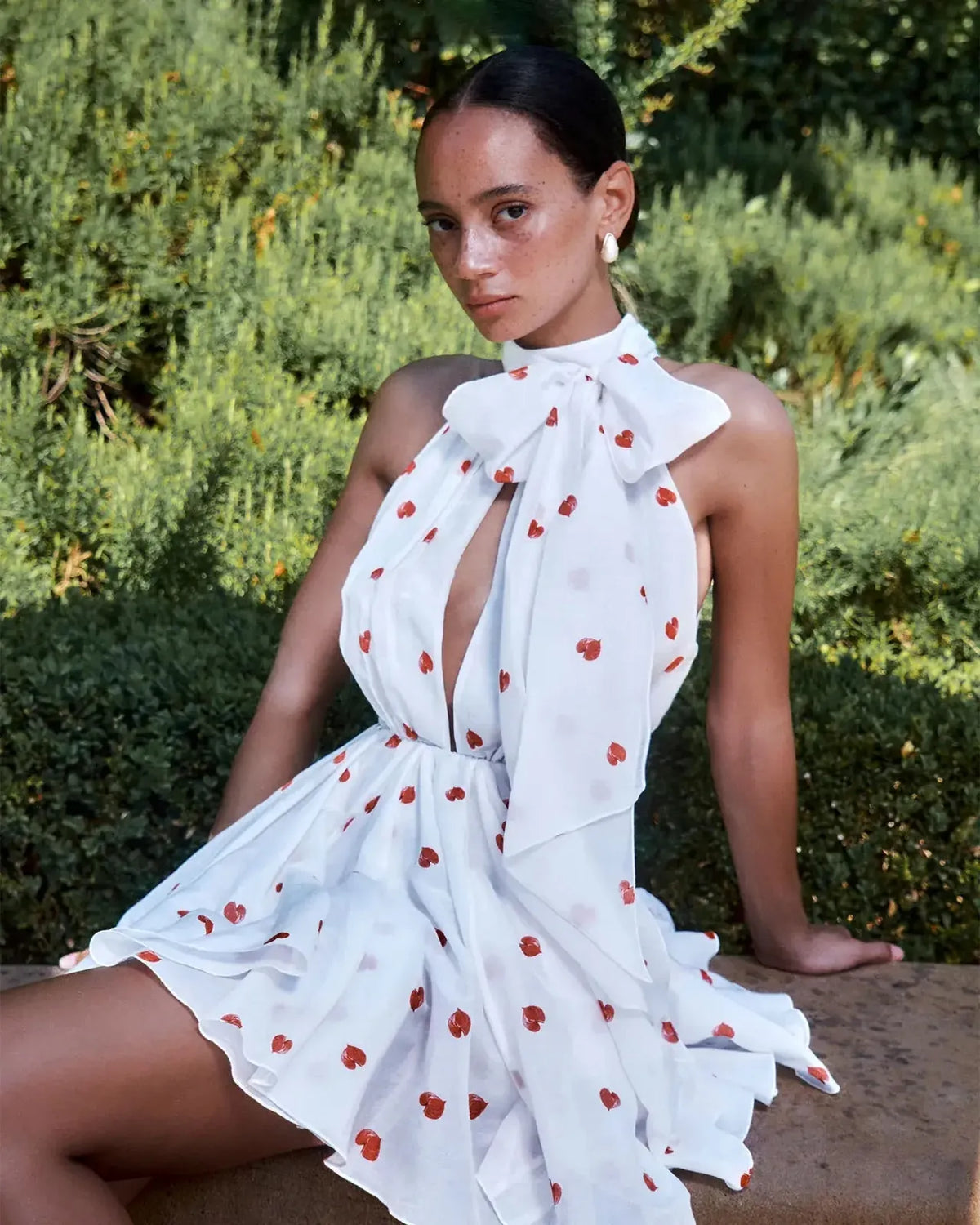 polka heart chinensis dress, image 1