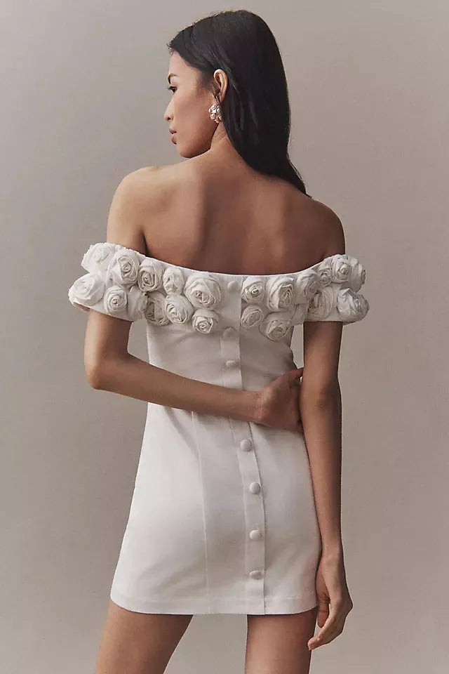 rosette mini dress, image 2
