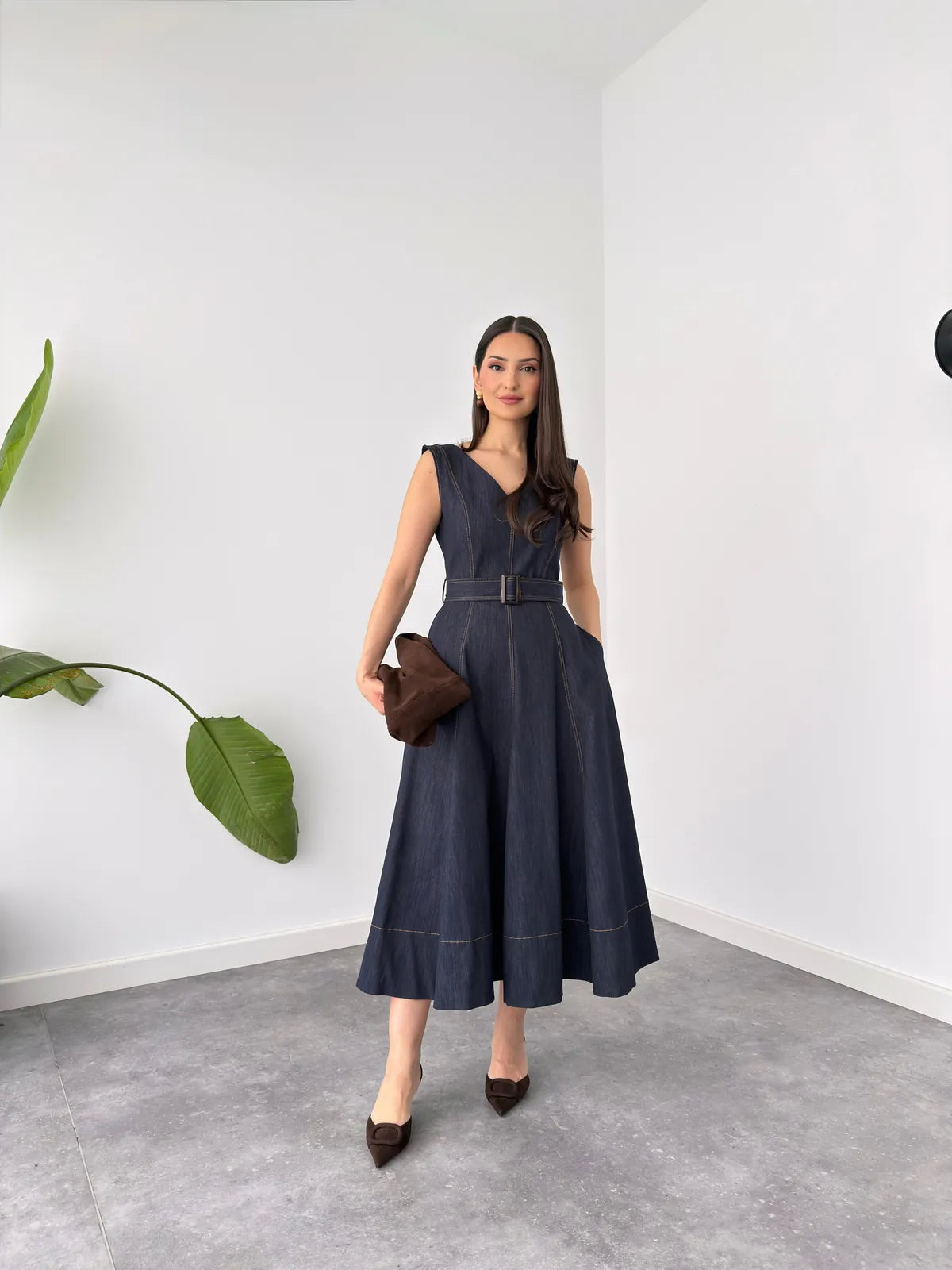 ruby cinched dress, image 4