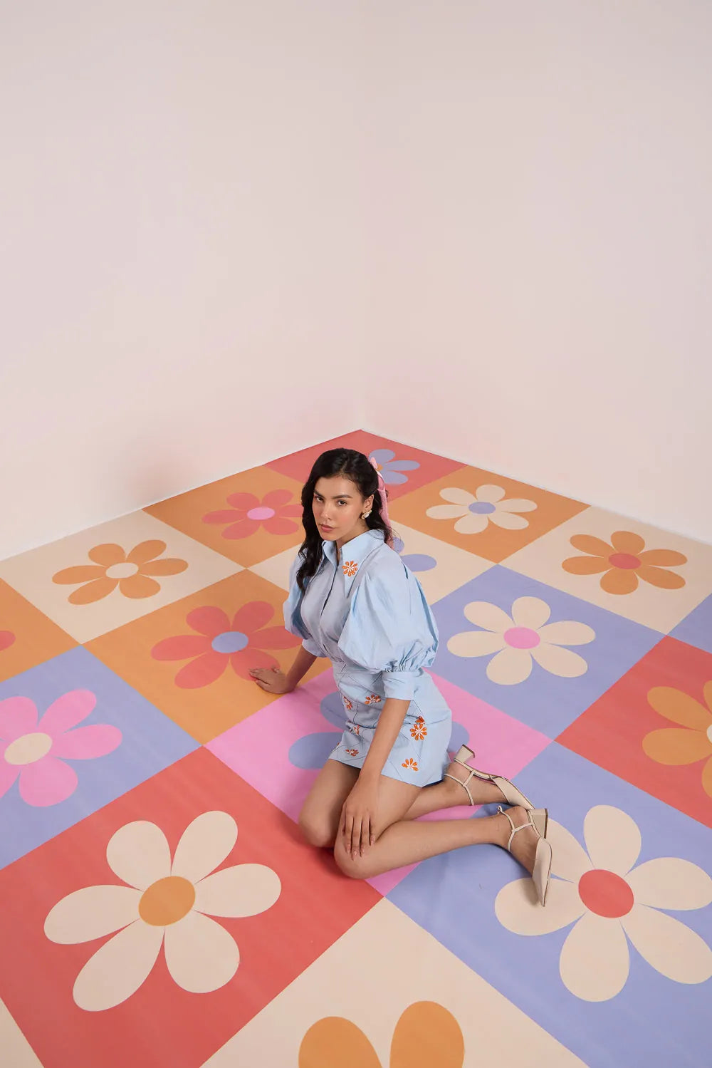 sania chadha in blue serenity co-ord set, image 4