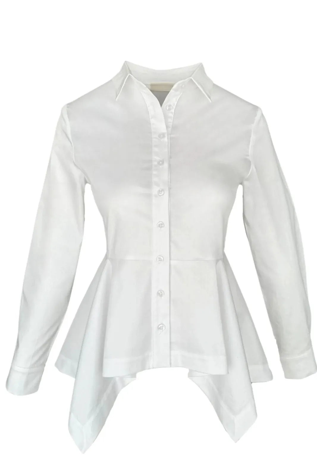 sculpted hem shirt, image 1