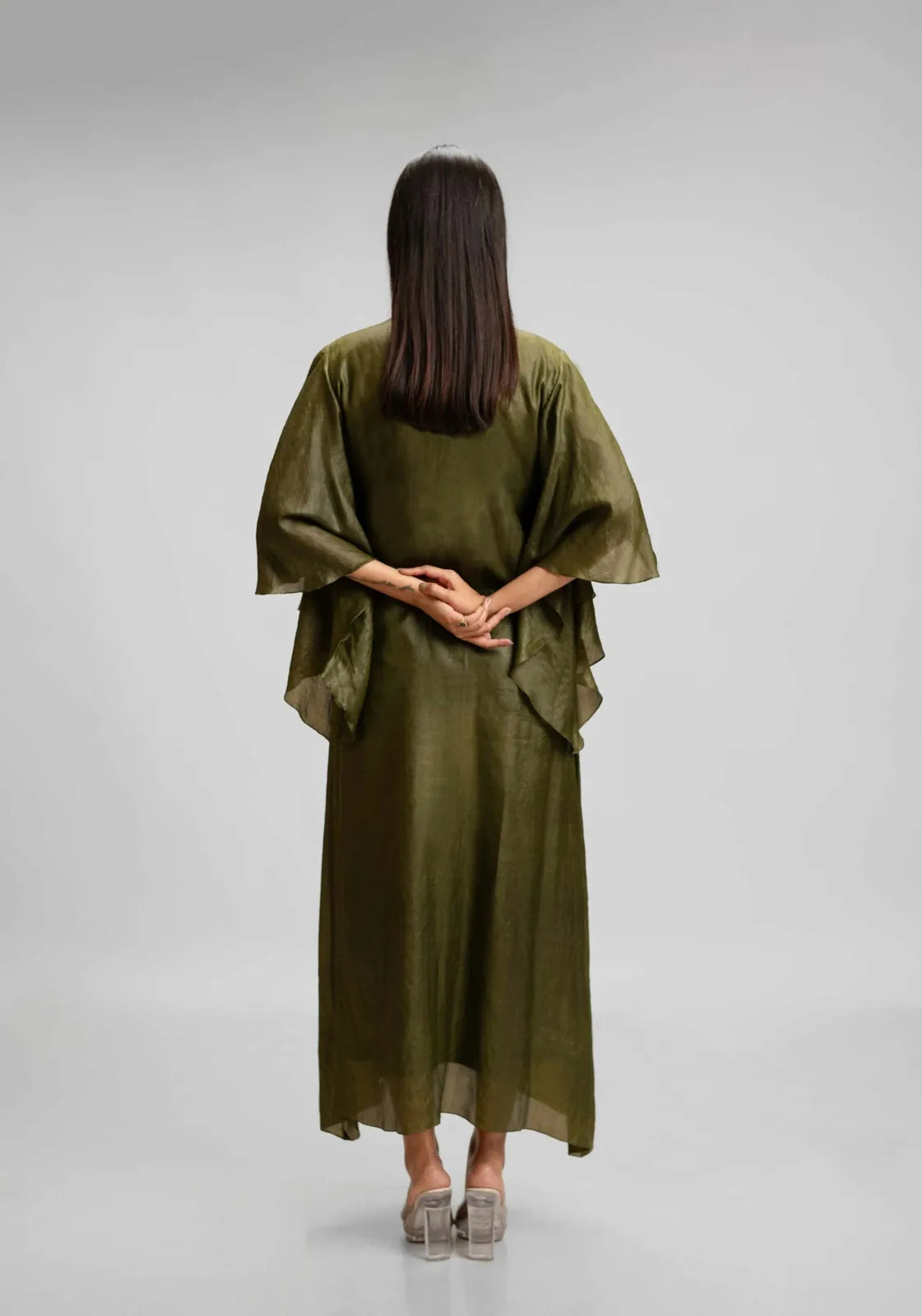 silk dress with patchwork pocket, image 5