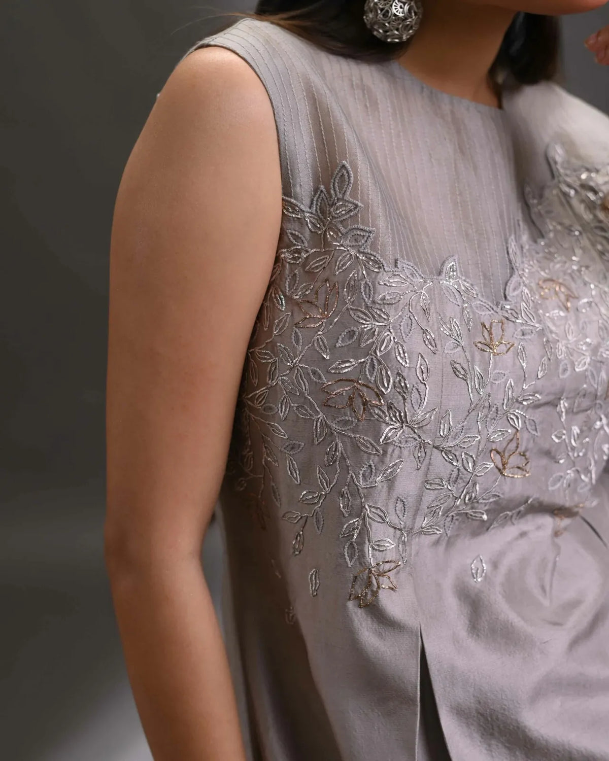 silk hand embroidered top set, image 3