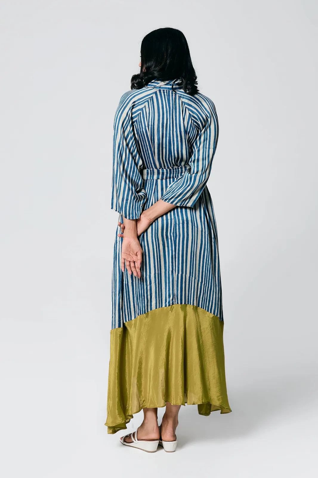 stripes dress with belt, image 14