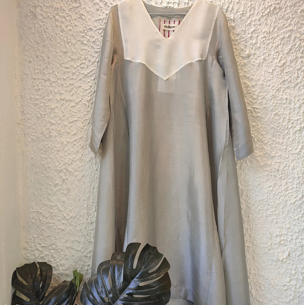 star anise tunic | steel grey + ivory, image 1
