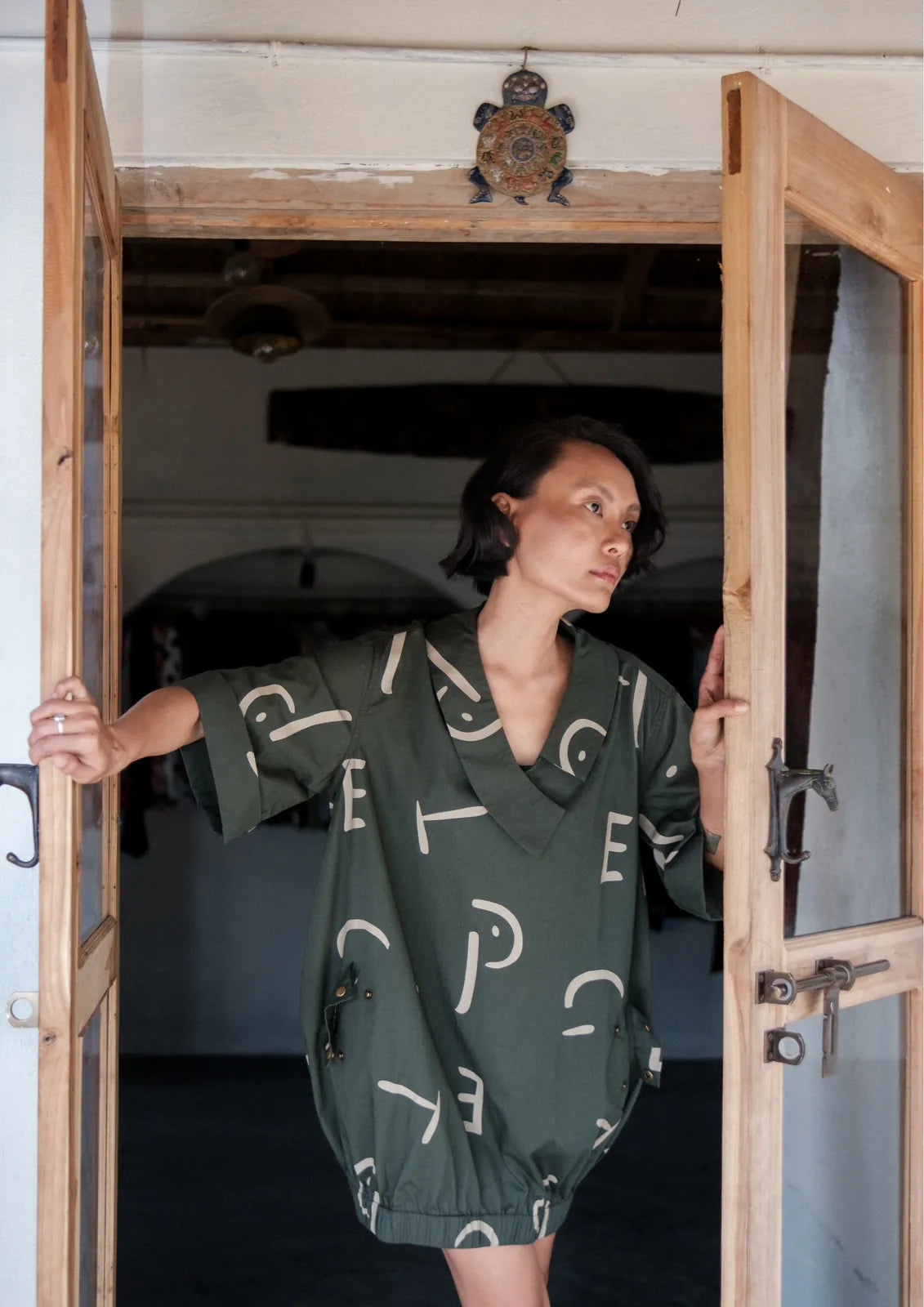 sydney shift dress - line printed, image 5