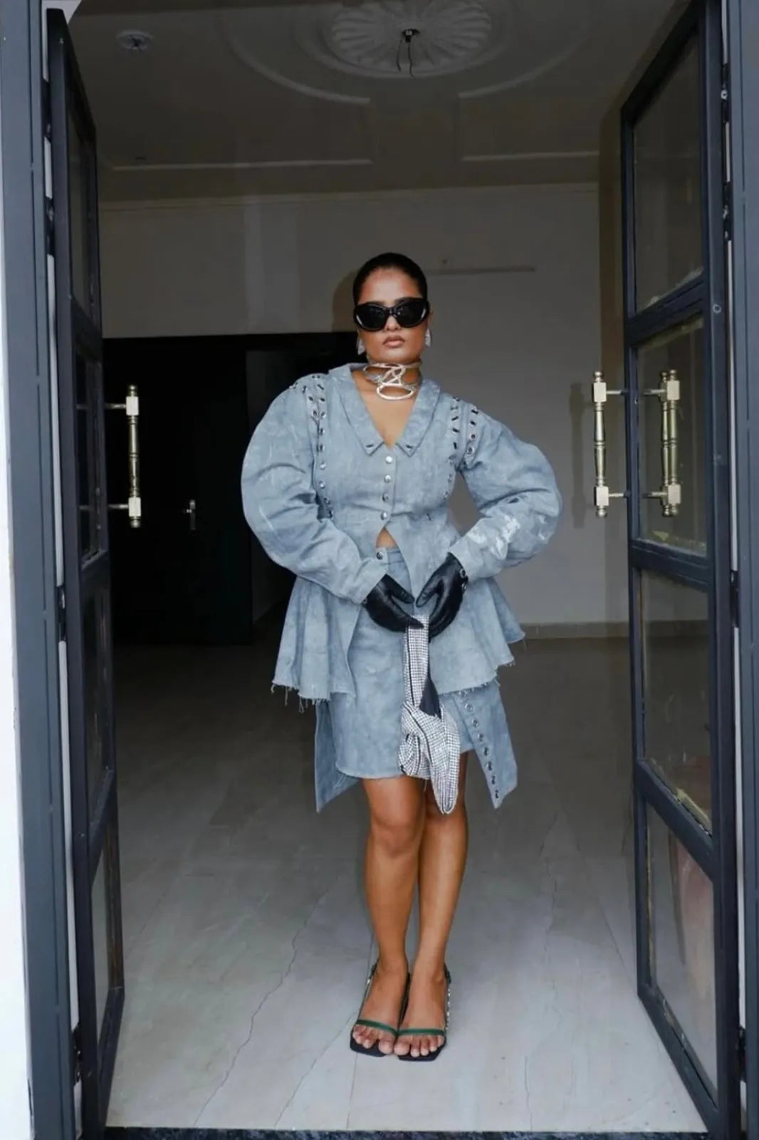 tanya gupta in dwight schrute jacket, image 1