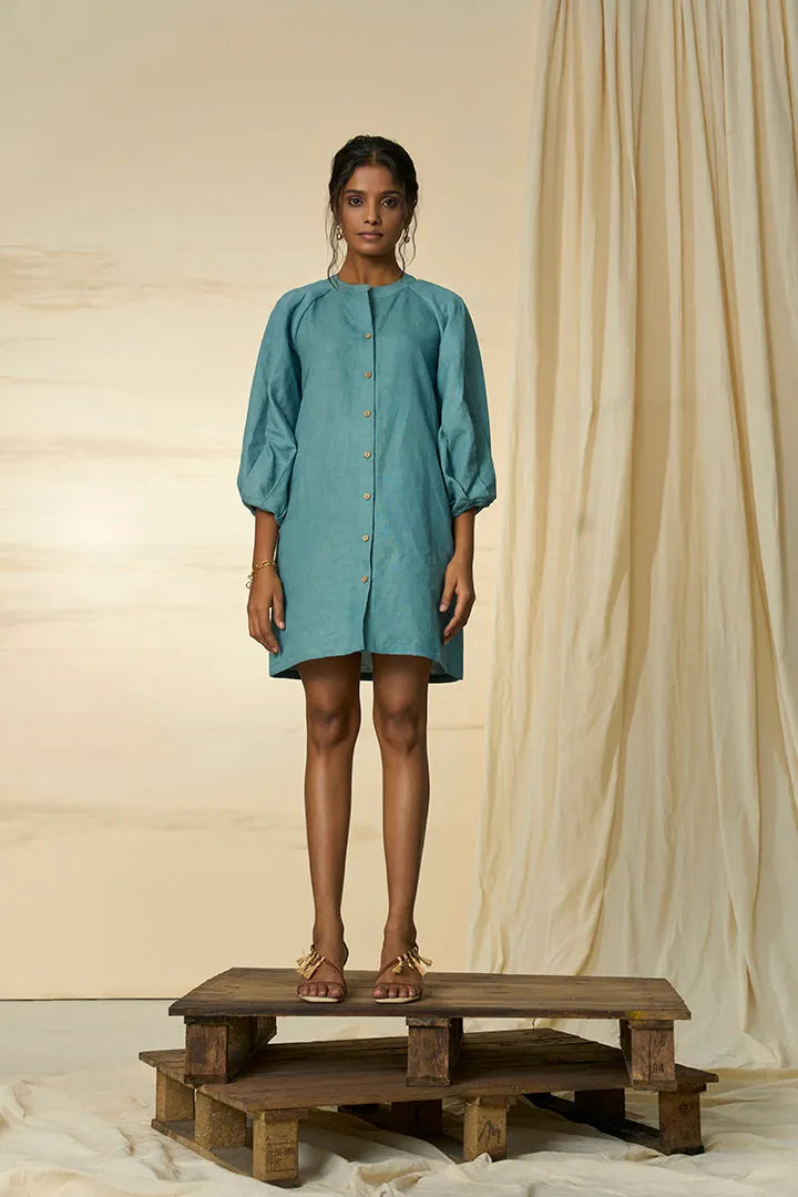 tempest hemp cotton short dress, image 1