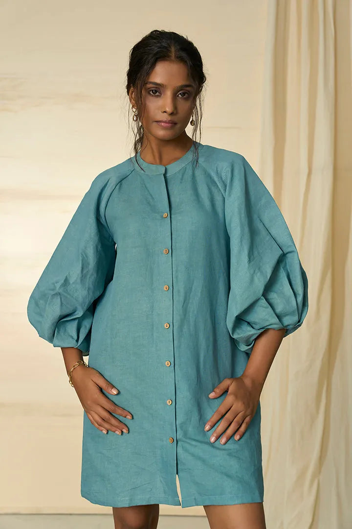 tempest hemp cotton short dress, image 3