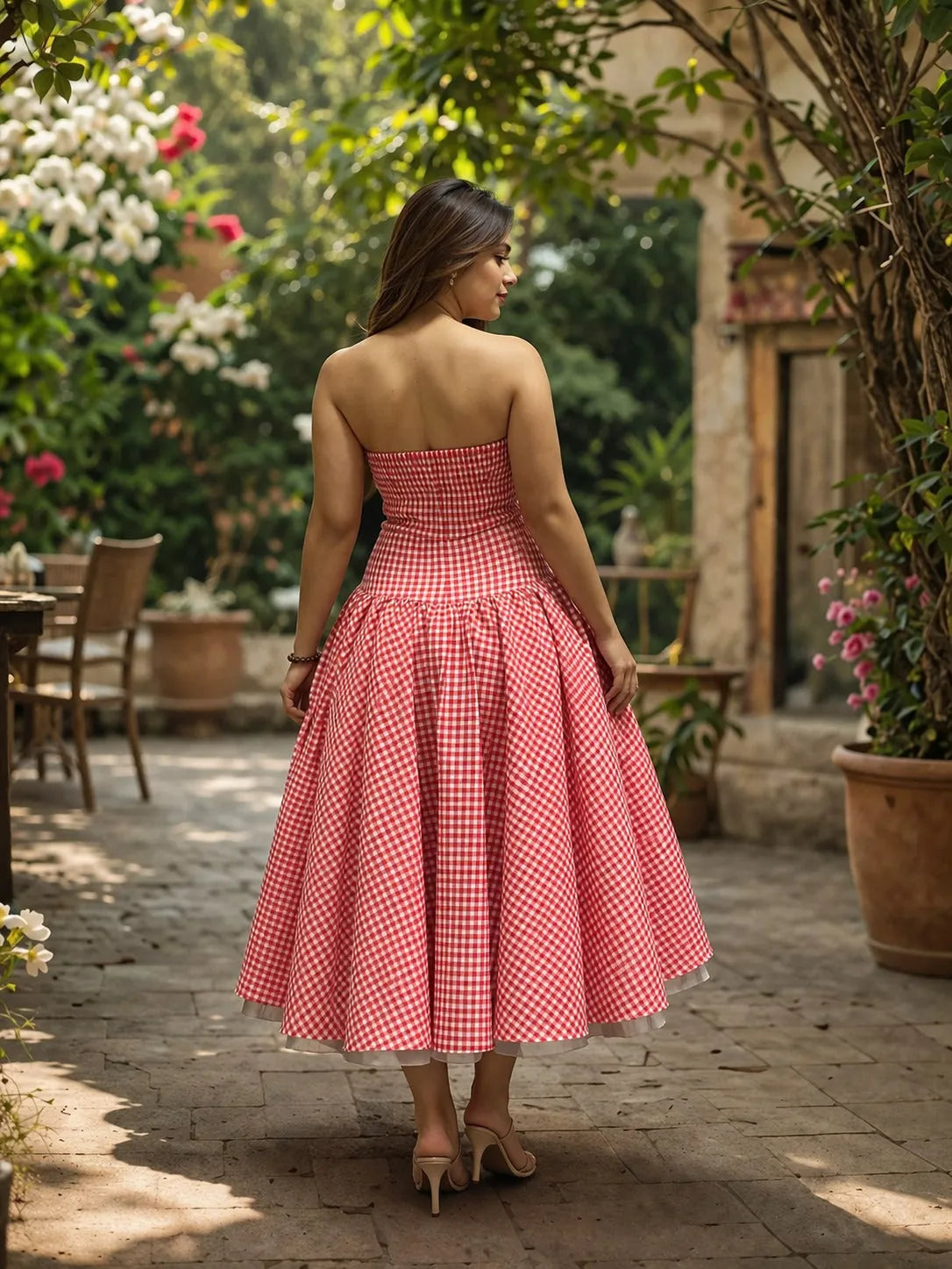 vintage riviera flare dress, image 4
