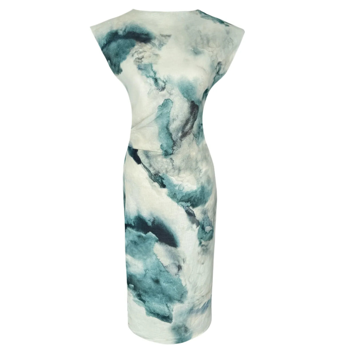 watercolor midi dress, image 1