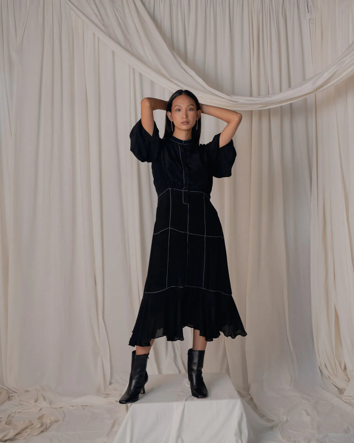white stitch dress, image 6