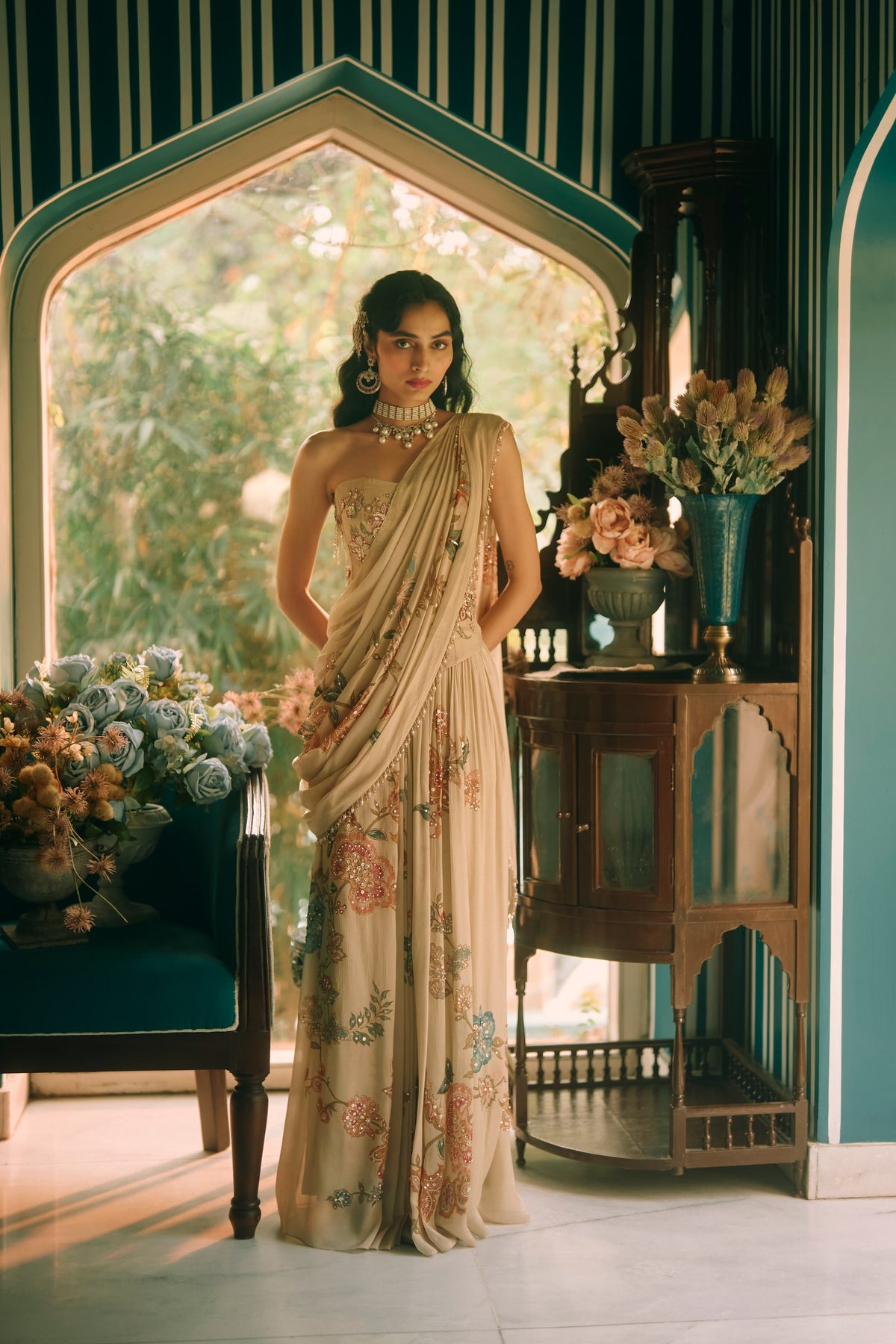 magnolia saree set, image 1