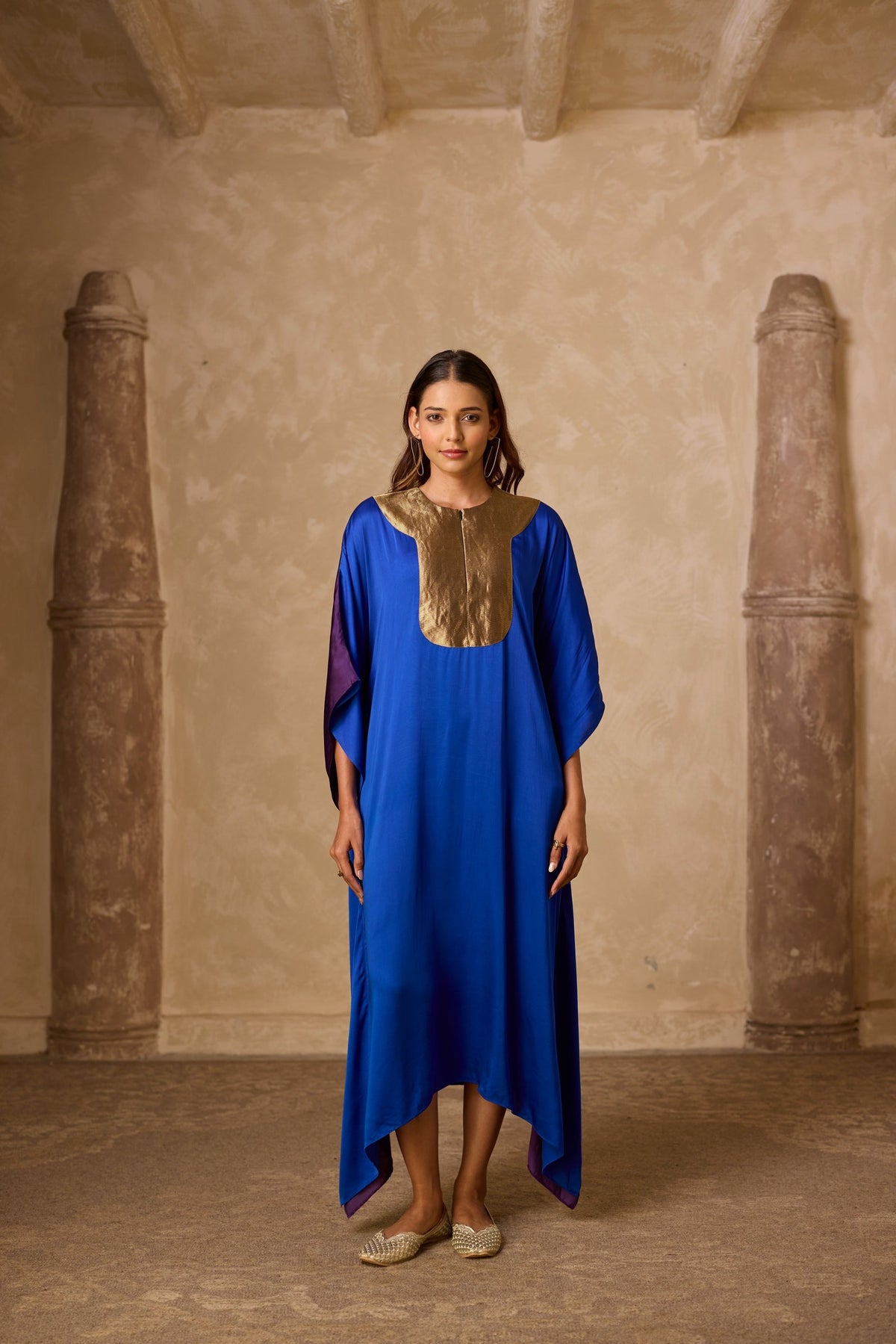 haar kaftan in royal blue, image 1