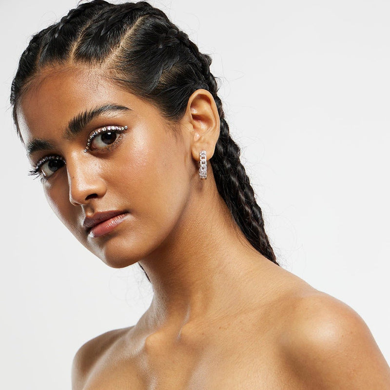 Iced Cuban Link Hoops