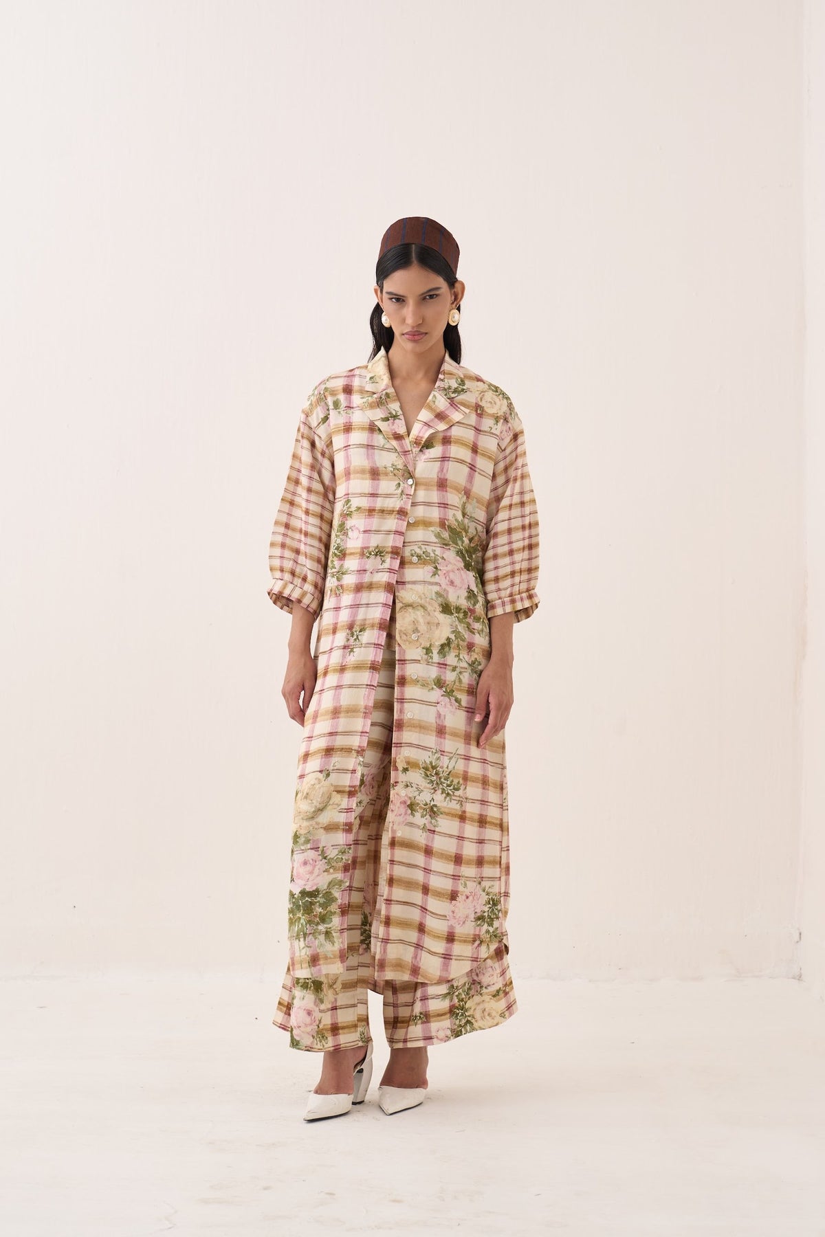 jaali trench jacket set — image 1