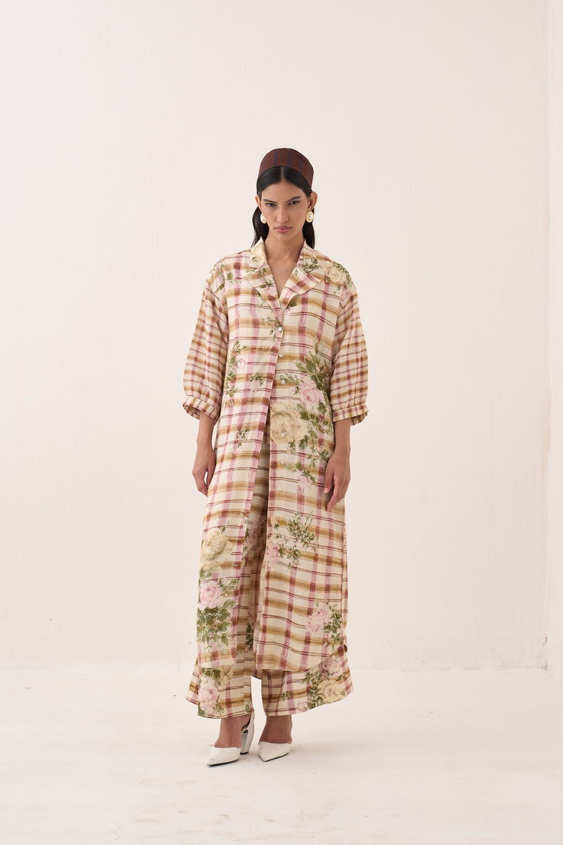 Jaali Trench Jacket Set