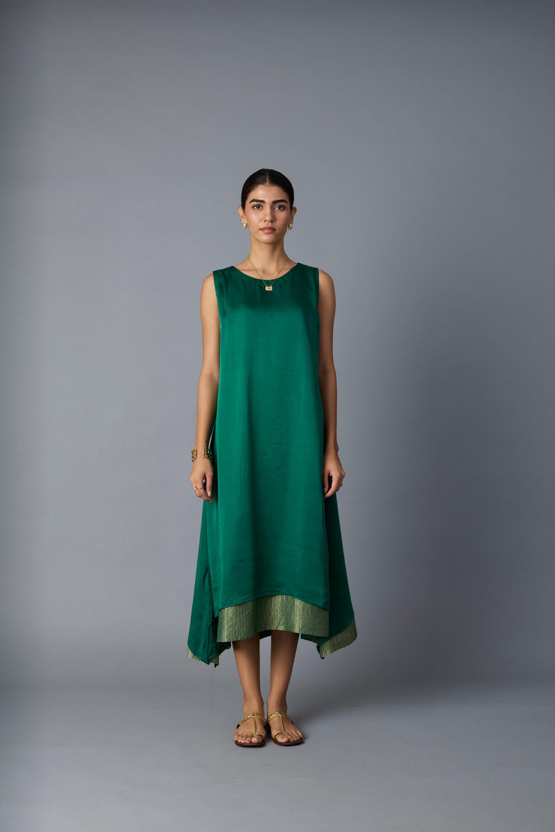 Chameli Dress in Green