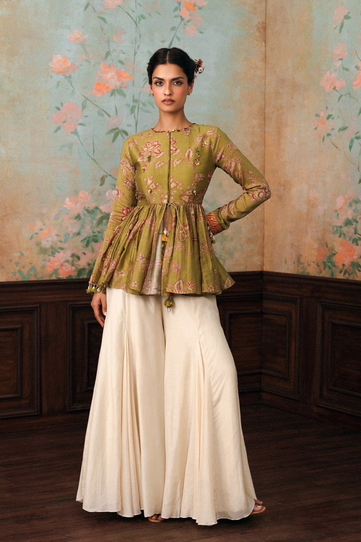 keira peplum set, image 1