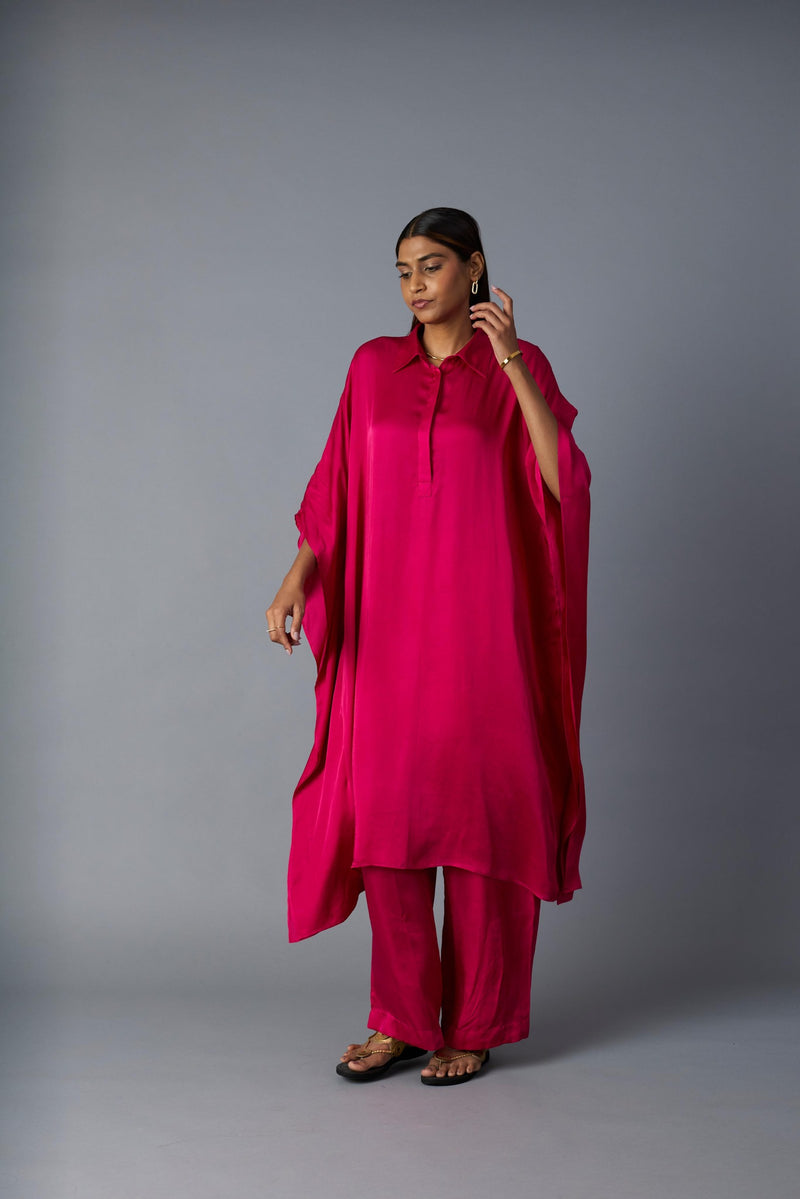 Chandni Kaftan Set in Pink