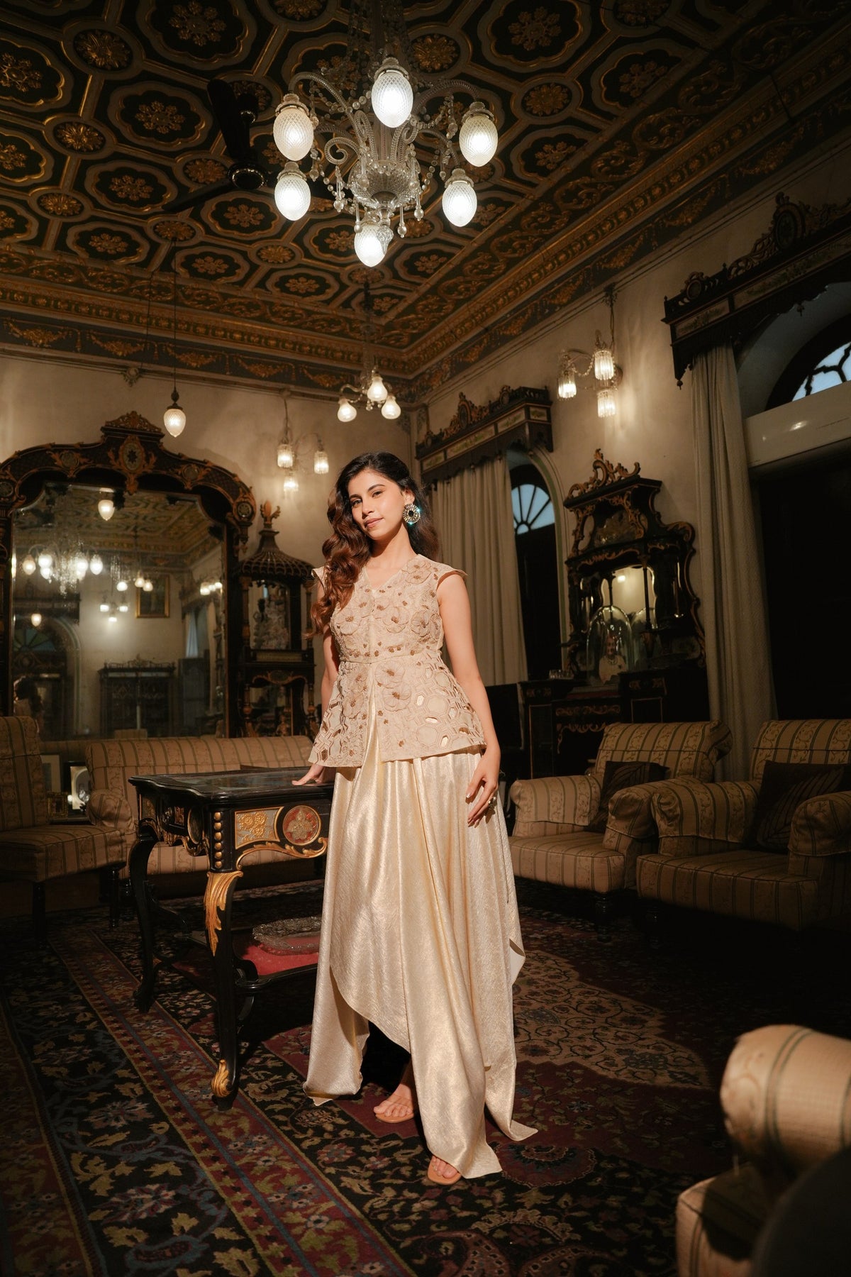 guilded bloom drape set — image 1