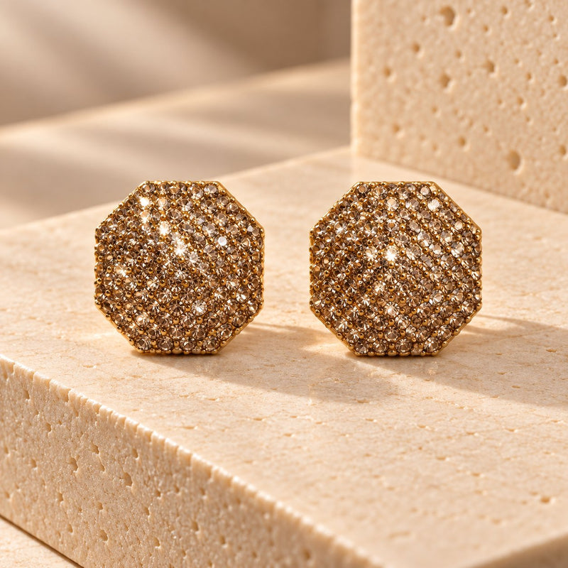Hexagon Bling Studs