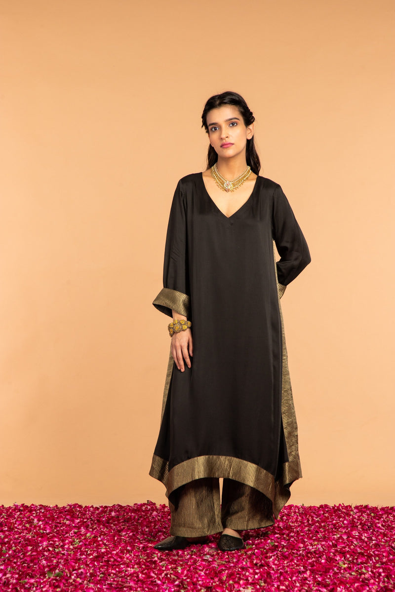 Kamal Asymmetrical Tunic in Black