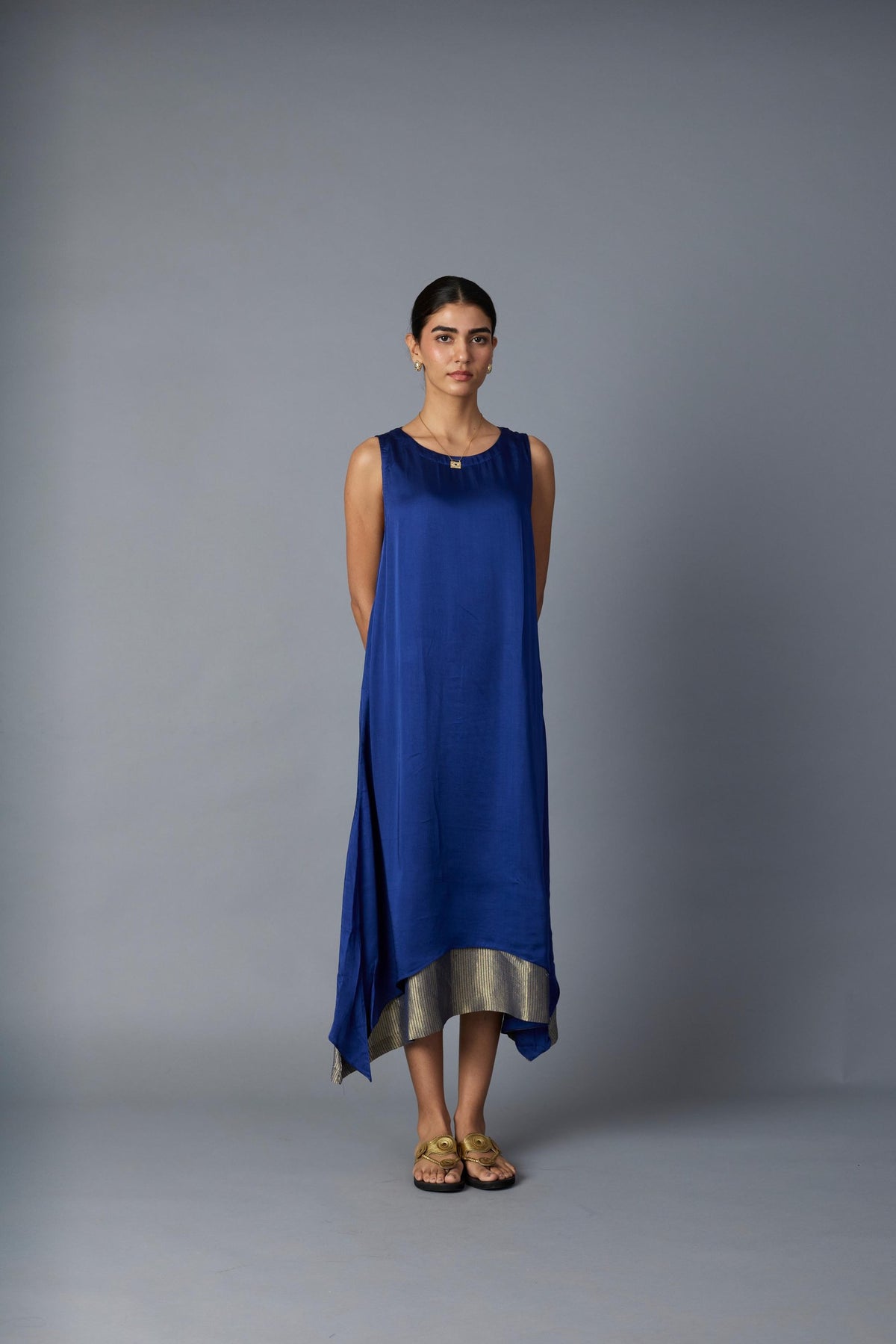 chameli dress in royal blue, image 1