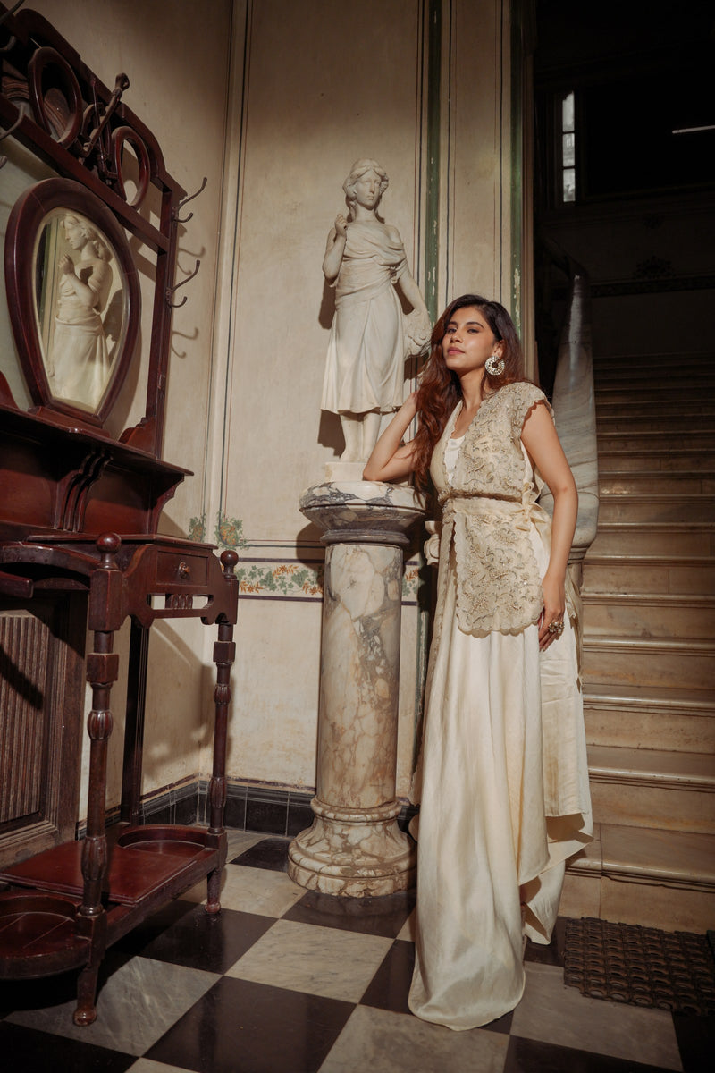Ivory Elan Jacket Set