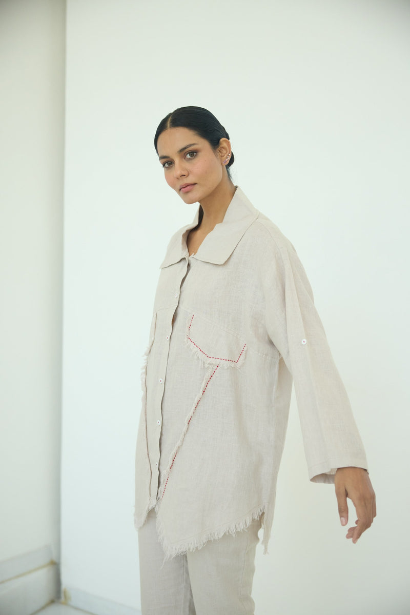 Muffu Fringe Shirt Dress