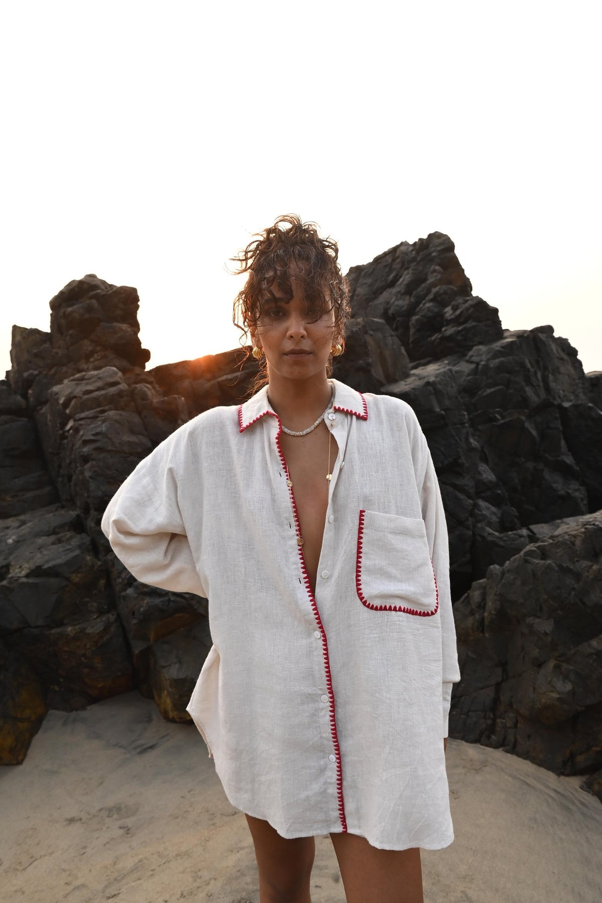 irena embroidered shirt, image 1