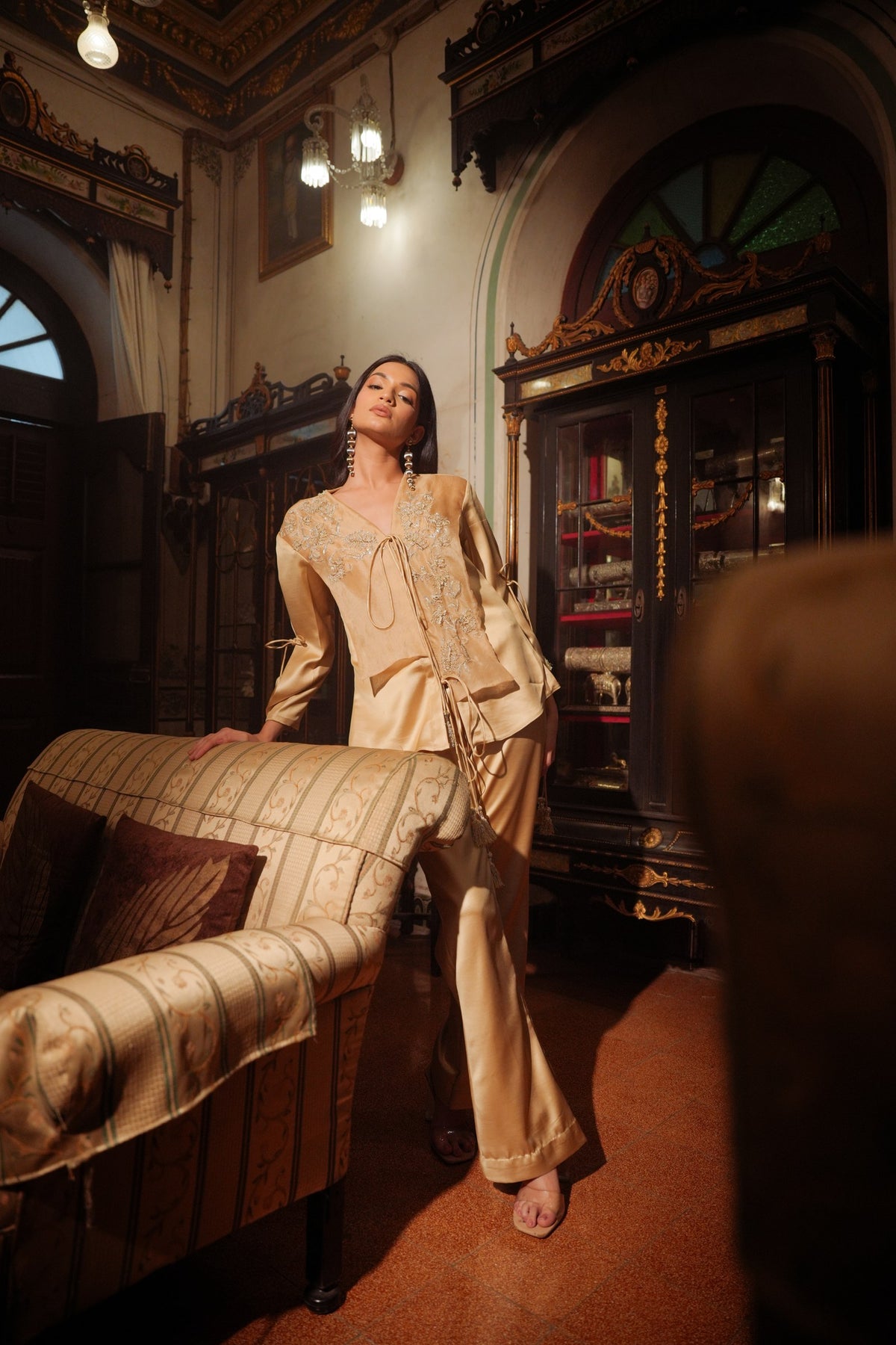 golden tassels jacket set — image 1