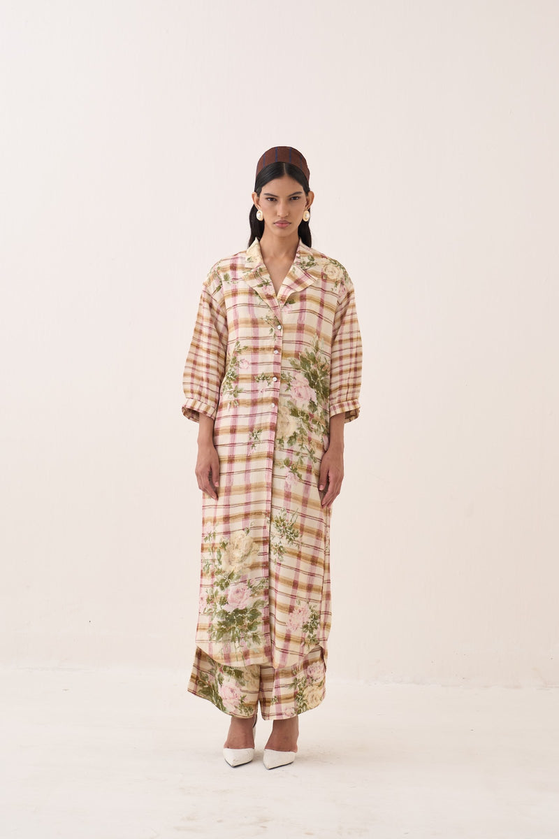 Jaali Rose Trench Jacket