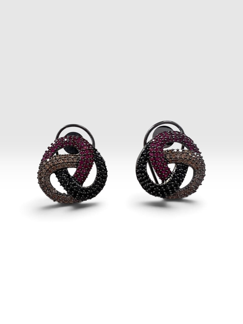 Swirl Studs Mini in Multicolour